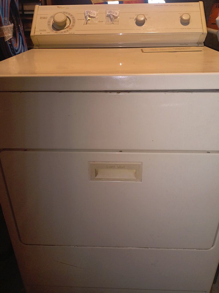 Whirlpool electric dryer (GEQ8858EZ0) that works except for the heat!