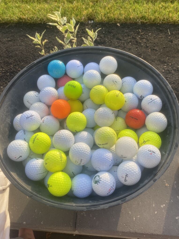 Used, but cleaned golf balls