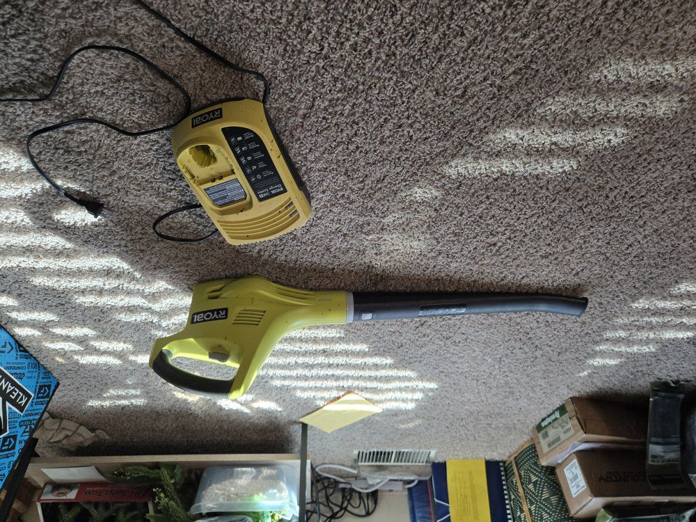 RYOBI electric leaf plow