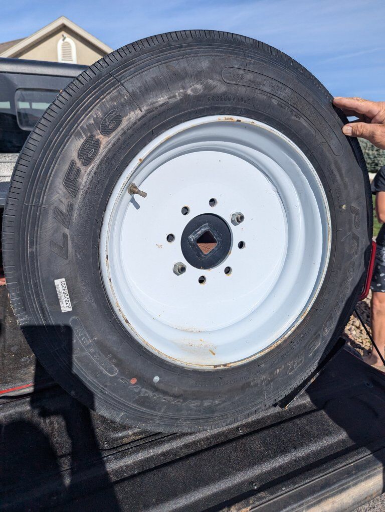 Provider 215/75r17.5 with solid center wheel