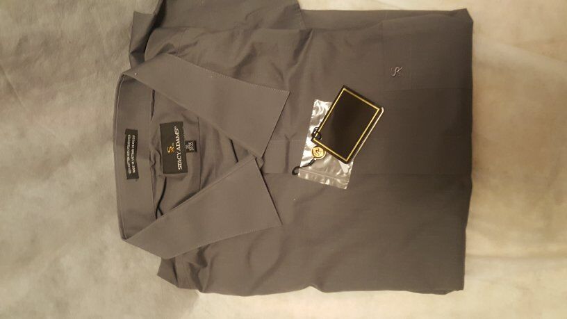 Gray Stacy Adams dress shirt, size 20/34-35