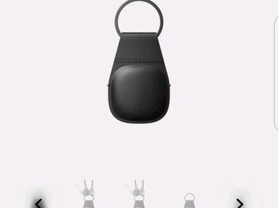 Leather Keychain for AirTag, NOMAD