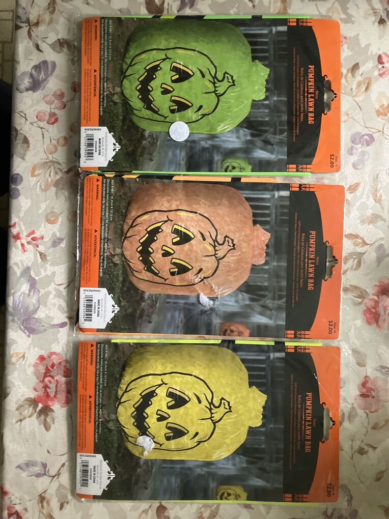 New Pumkin Lawn Bags