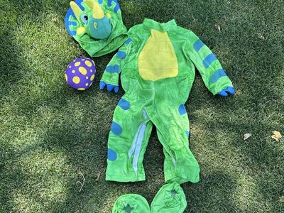 Dino costume, baby