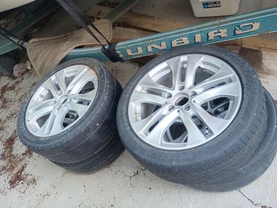 17" Mercedes Benz C class OEM alloy wheels w/ tires (read description)