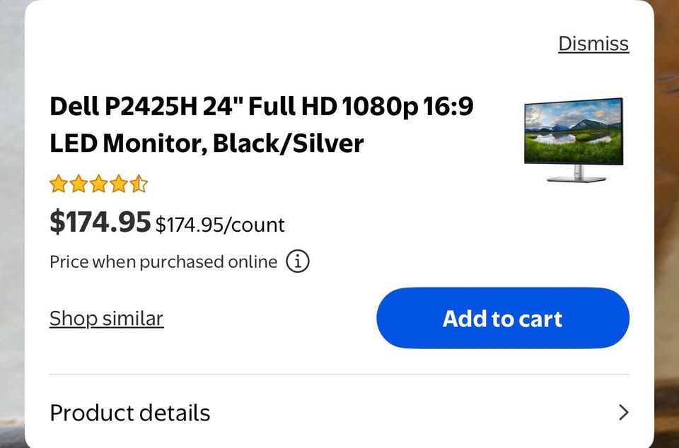 Dell 24" Full HD LED Monitor