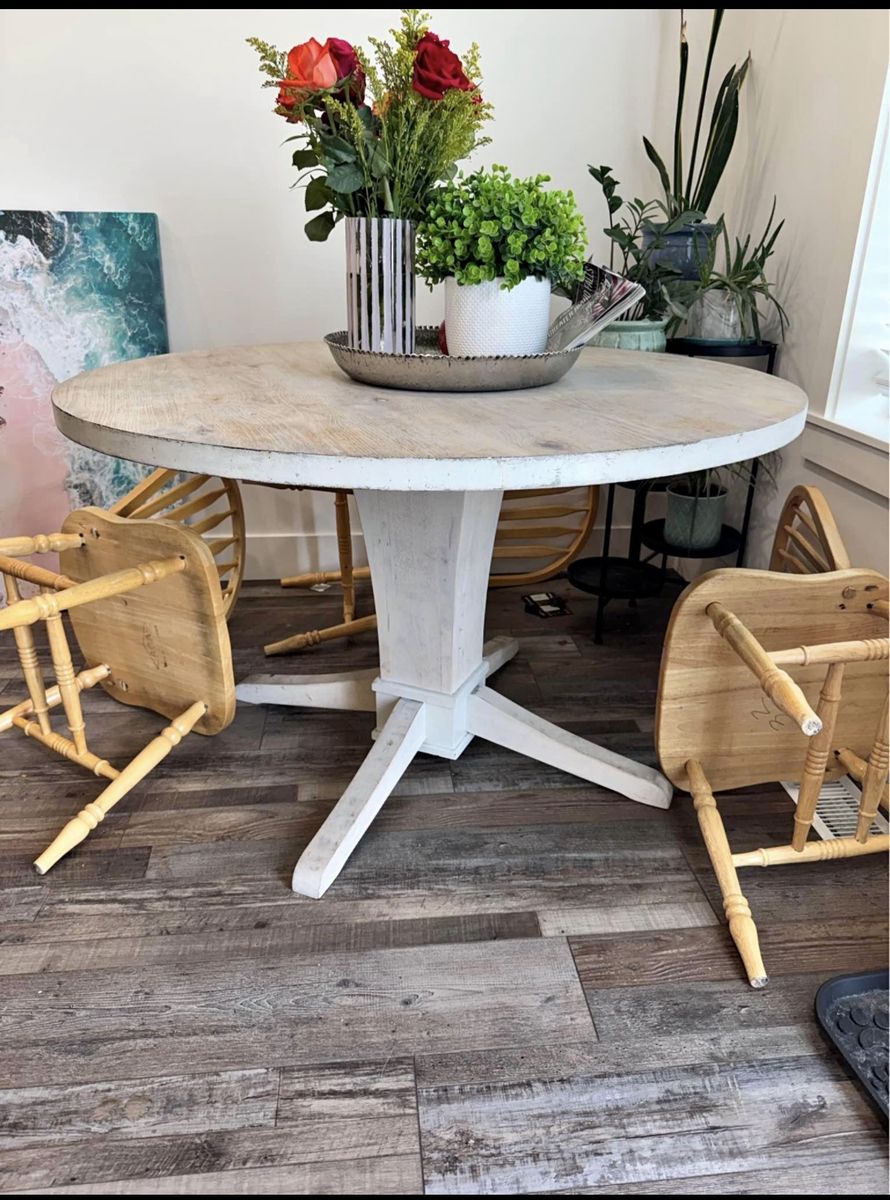 Rustic Round Dining Table