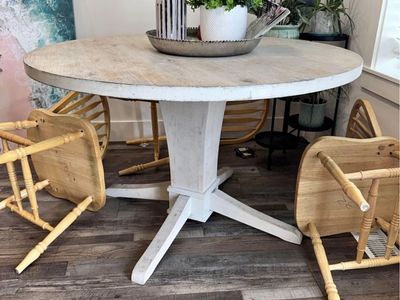 Rustic Round Dining Table