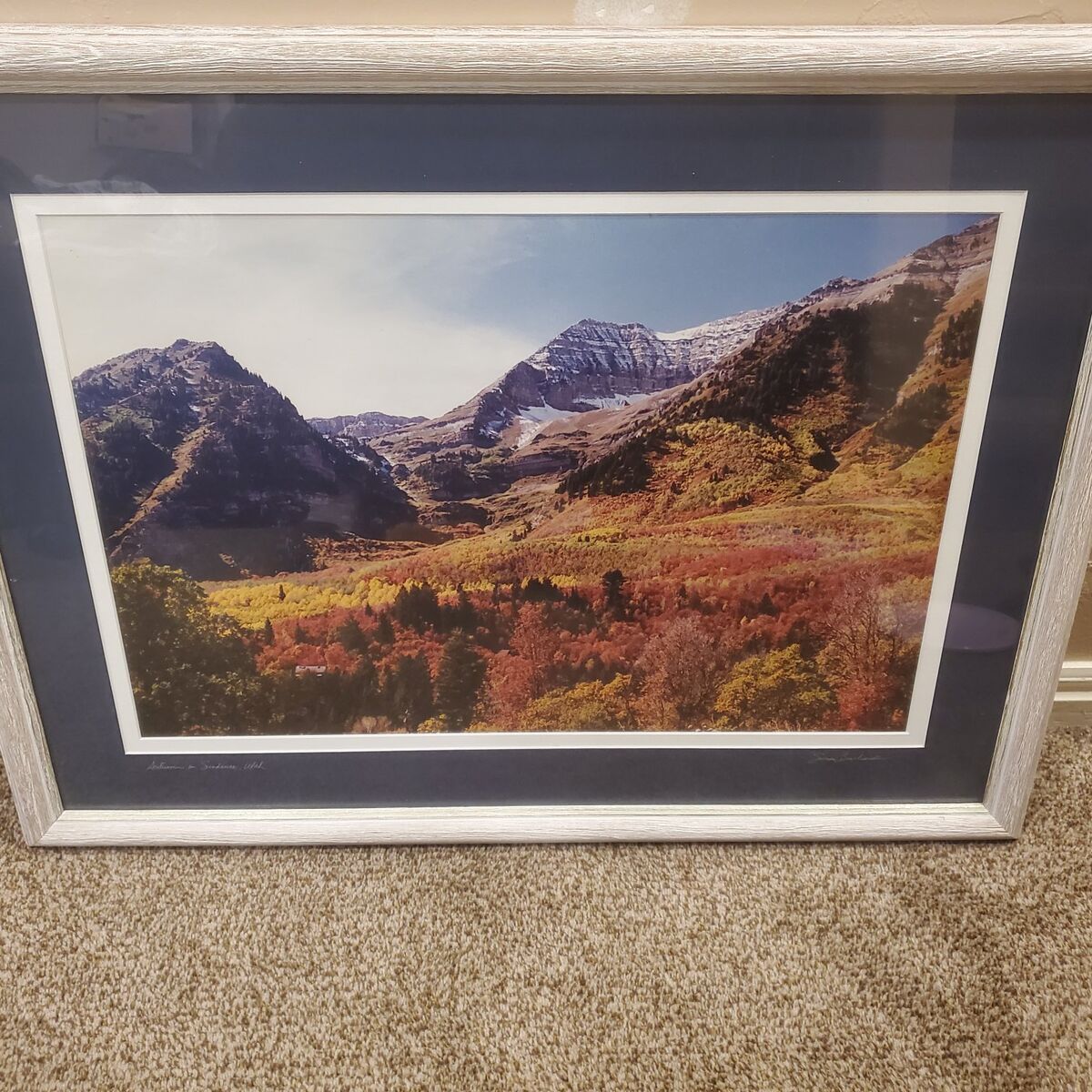 Sundance in the Fall Photograph with Frame