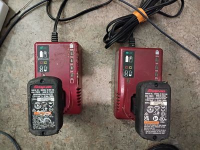 Snap On Batteries and Chargers