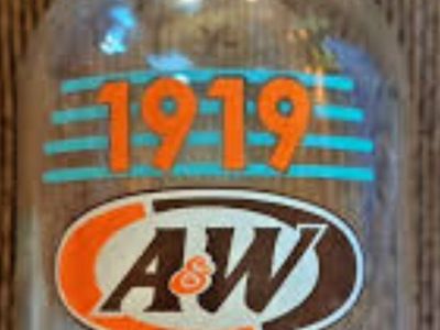 Vintage A&W 1/2 gallon bottle