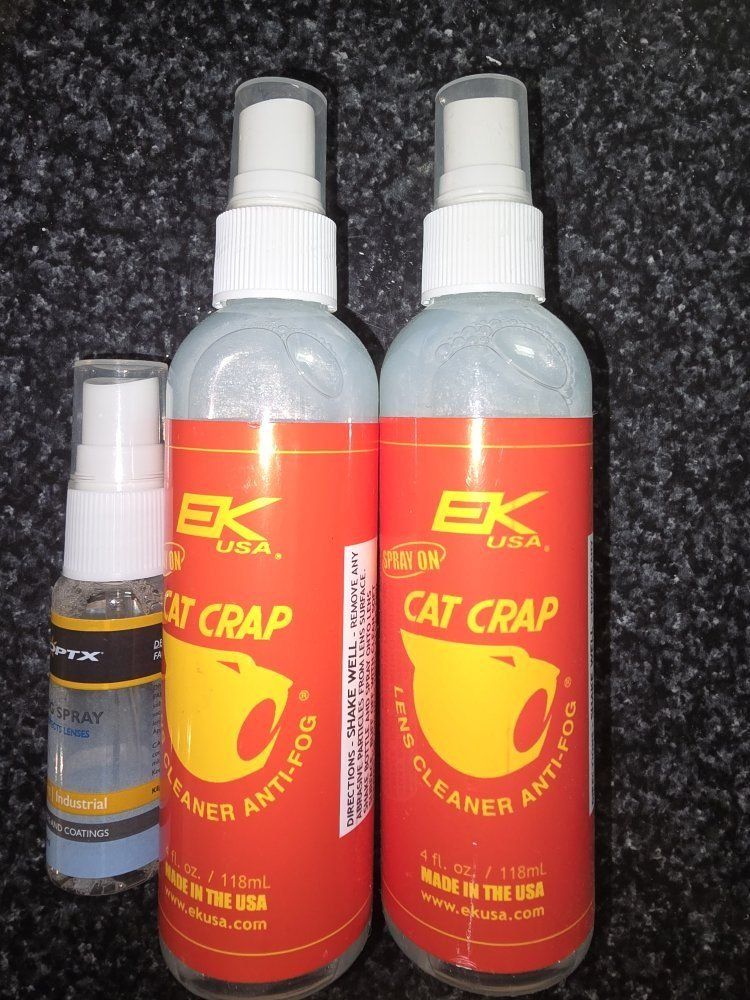 Anti-Fog Lens Cleaner & OPTX Anti-Fog Spray Set - 2x 4oz & 2x 0.5oz Bottles