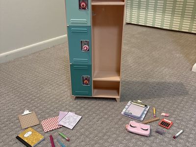 Our Generation Awesome Academy Two-Tone Locker w/ Accessories Doll Playset