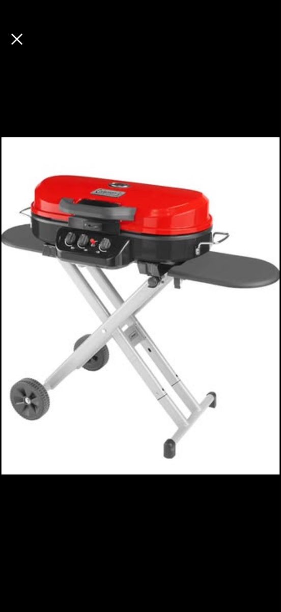 Coleman RoadTrip 285 Portable Propane Grill - Red, 20,000 BTUs, Instastart, Wheels