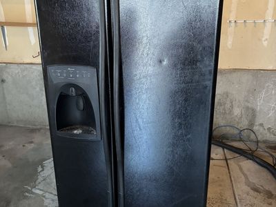 Black Amana Fridge