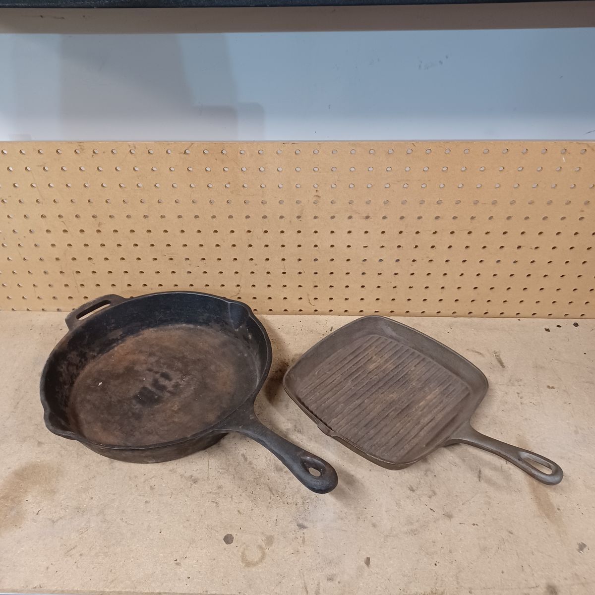 Cast iron skillets Both for $30