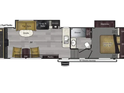 2018 Keystone Carbon 349 Toy hauler