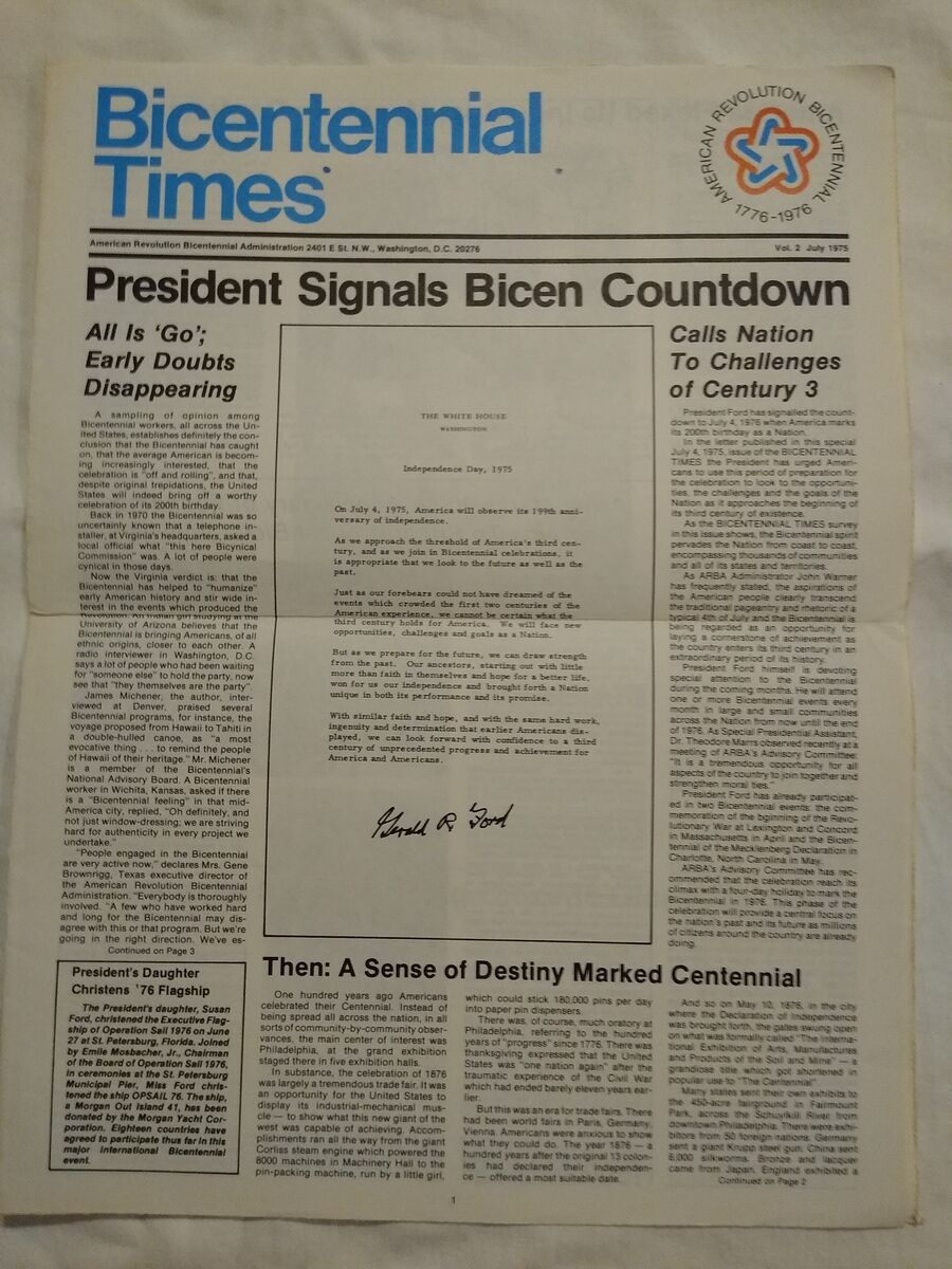 Bicentennial Times Publication
