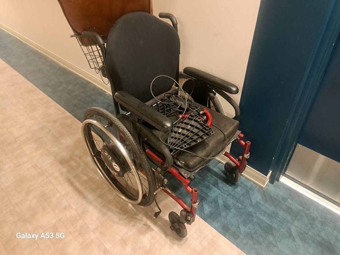 Unbranded Manual Wheelchair with Electric Assist Wheels and Accessories