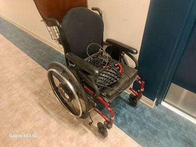 Unbranded Manual Wheelchair with Electric Assist Wheels and Accessories