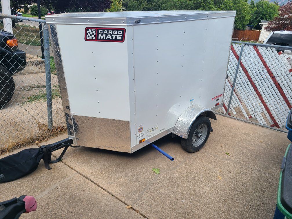 Cargo Mate E-Series Single Axle Enclosed Cargo Trailer - White 6x4