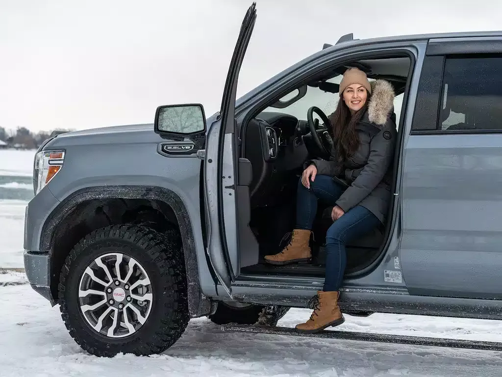 AMP Research PowerStep Plug-N-Play 19-2022 Chevrolet Silverado GMC Sierra 1500 2500 3500 Running Boards LED Lights 76254-01A