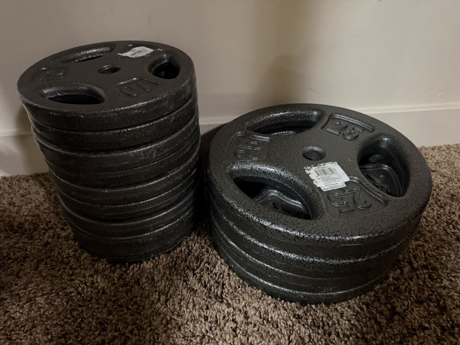 new CAP weight plate set