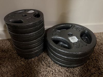 new CAP weight plate set