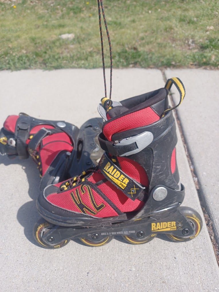 K2 Raider Pro Kids Inline Skates / Roller Blades Size 1-5