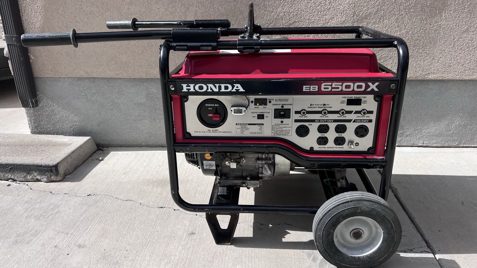 Honda EB6500X Portable Generator - Reliable Power for Home or Job Site