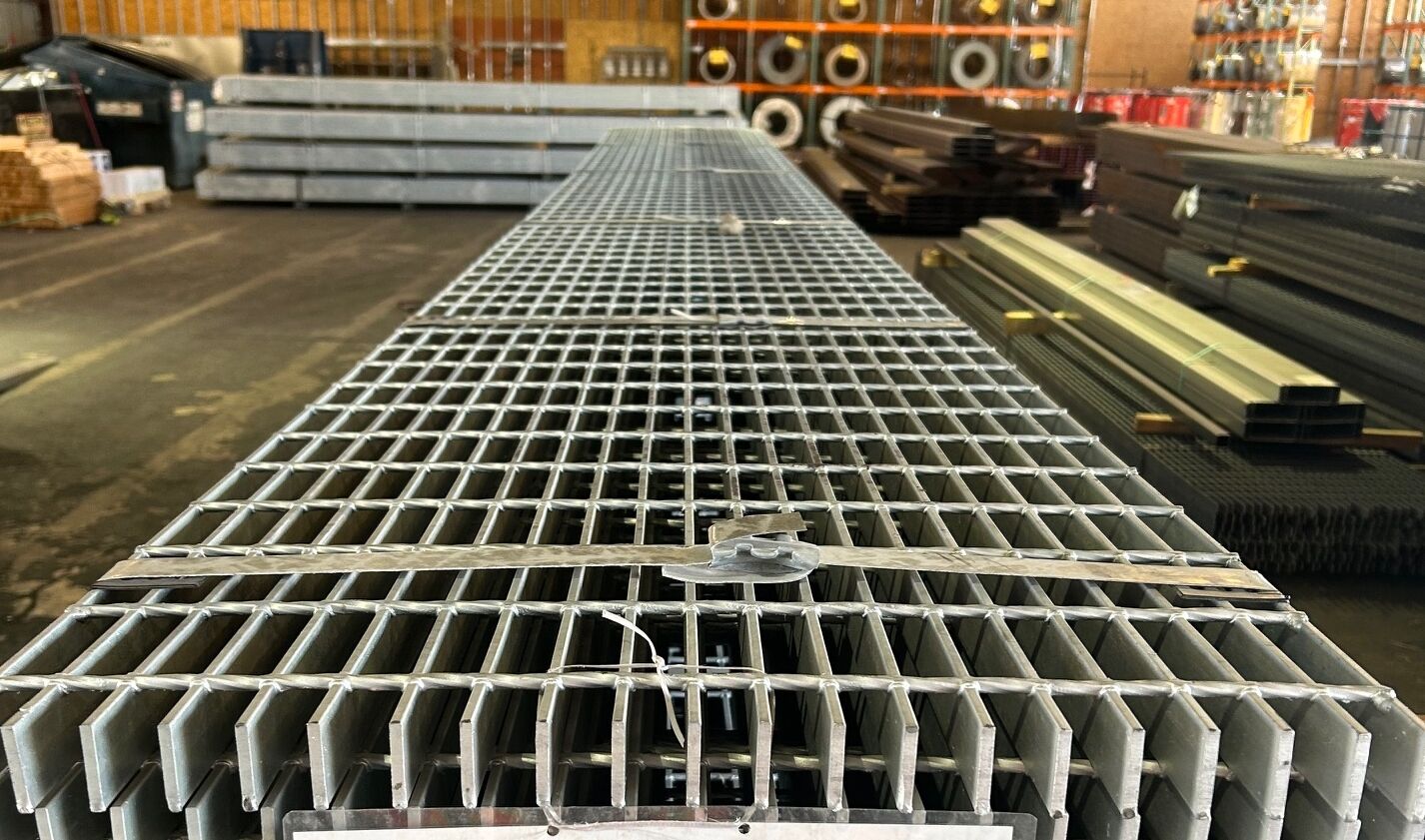 HUGE SAVINGS! Galvanized Steel Bar Grating 1-1/2" x 3/16" x 24" x 240" - $429.00 each