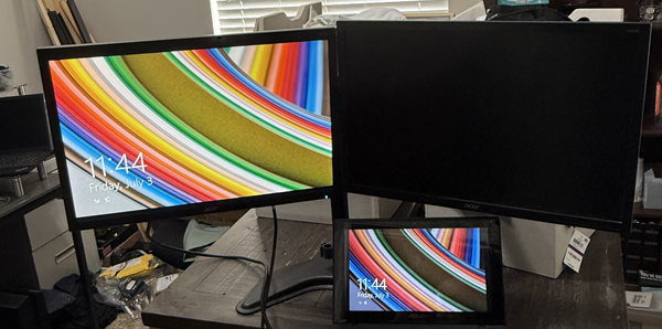 Acer 22" dual monitor setup (includes stand)