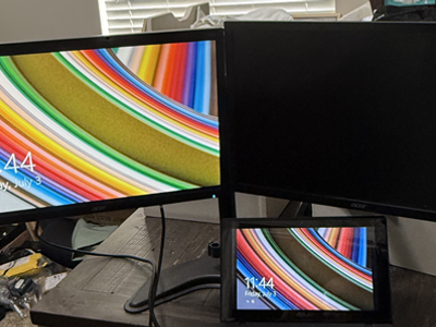 Acer 22" dual monitor setup (includes stand)