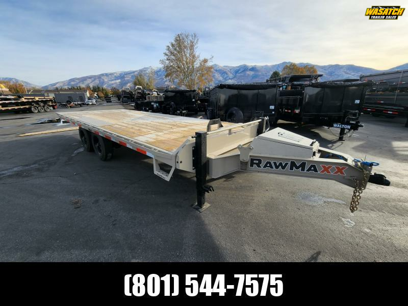 2026 RawMaxx 22' DTX 16K Deckover Tilt WHD Equipment Trailer