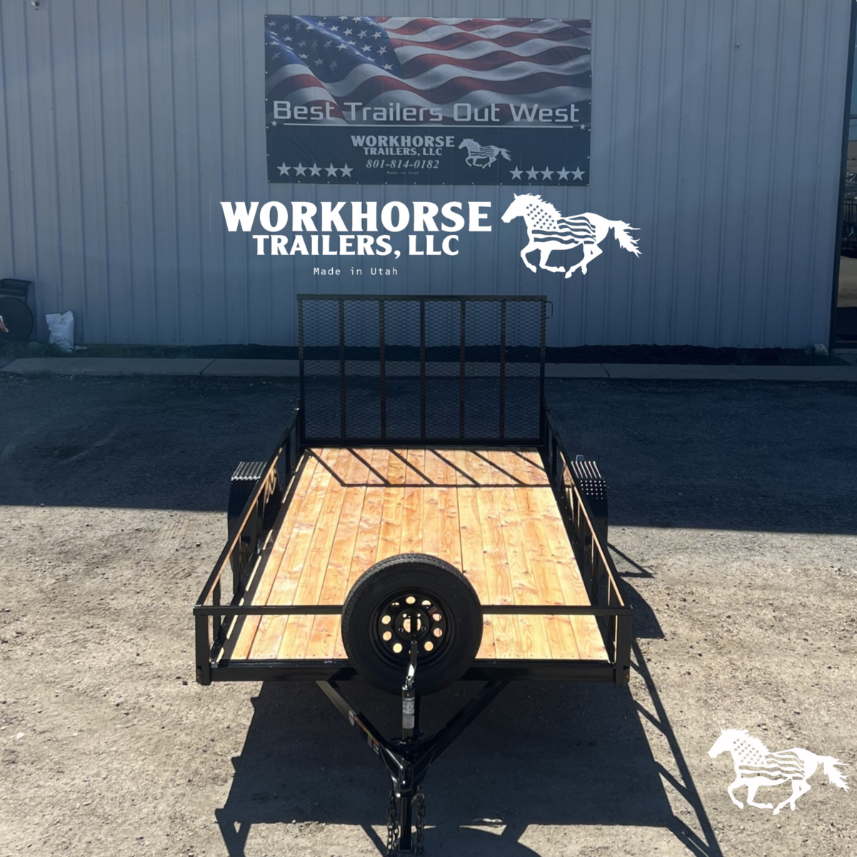 2026 Brand New Workhorse Trailer -7x14’ Value-Single Axle (SPARE TIRE INCLUDED)