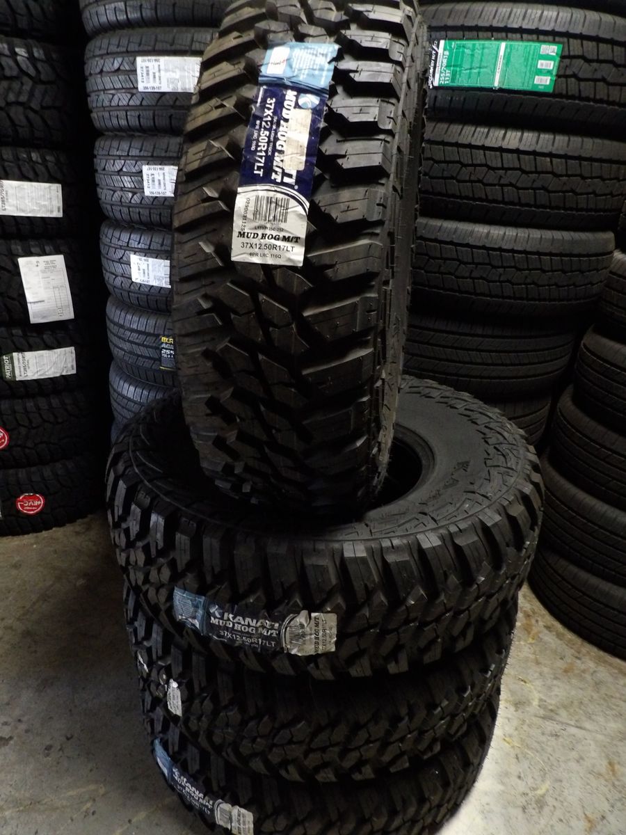 37X12.50R17 KANATI MUD HOG M/T SET OF NEW TIRES