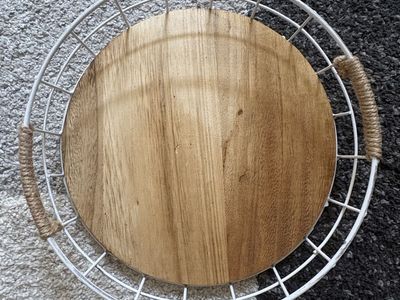 Rustic Circular Tray