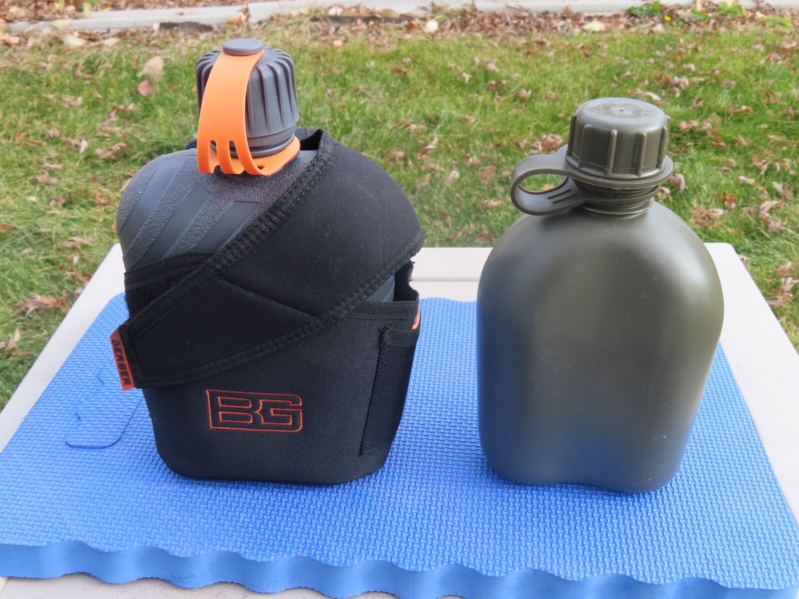 Set of Gerber Bear Grylls Canteen Flask and Water Bottle Survival Cooking Cup BPA Free