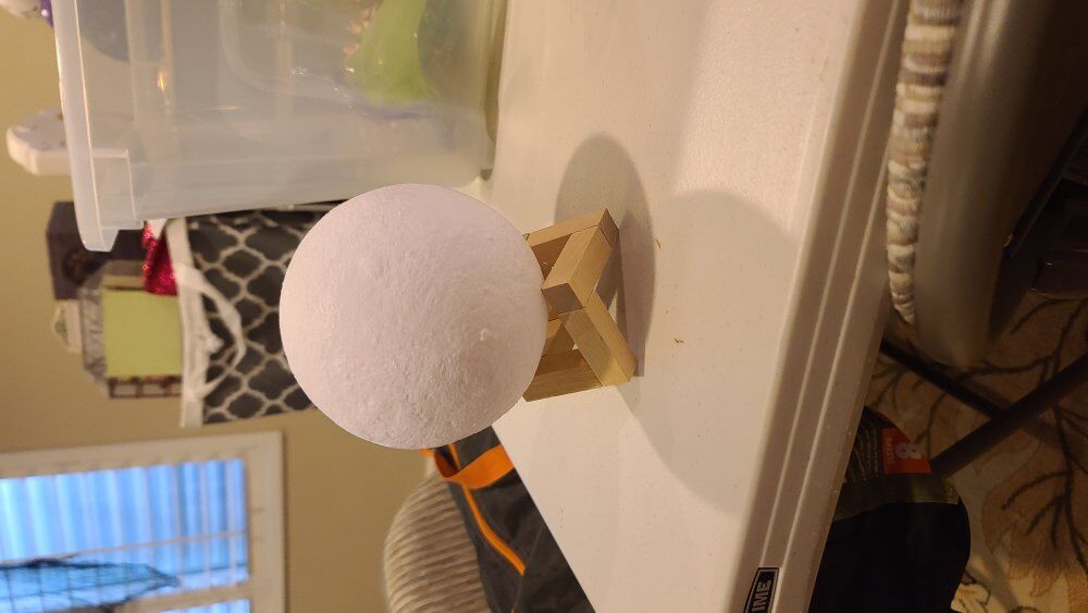 3D printed moon w/stand