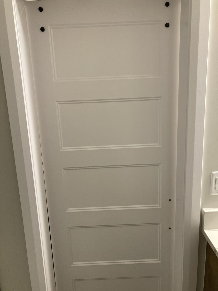 Free White Barn Door w/ Hardware - 29.5" W x 79.5" H