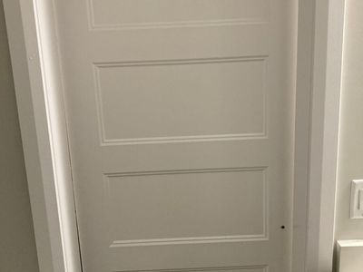 Free White Barn Door w/ Hardware - 29.5" W x 79.5" H