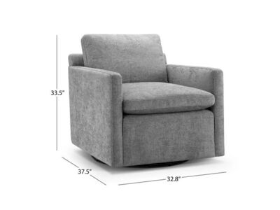 Swivel Grey Chair by Abbyson Home- New 2 available