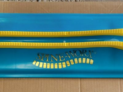 SPINE-WORX Spinal Alignment & Back Pain Relief Tool, Blue/Yellow