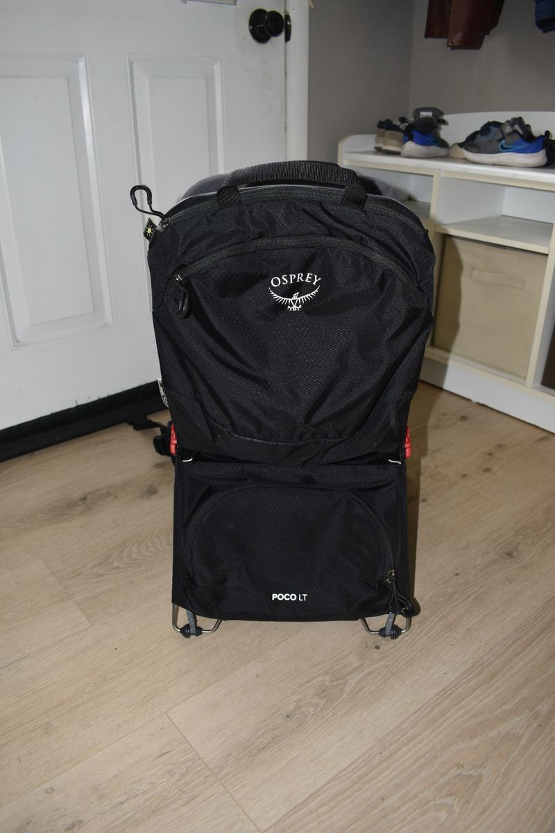 Osprey Poco LT with sun shade
