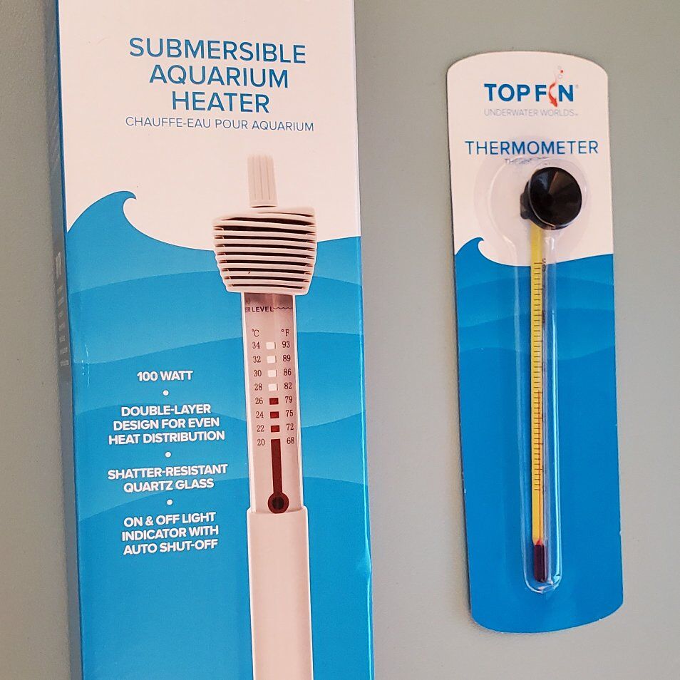 Top Fin 100w heater and thermometer--brand new!
