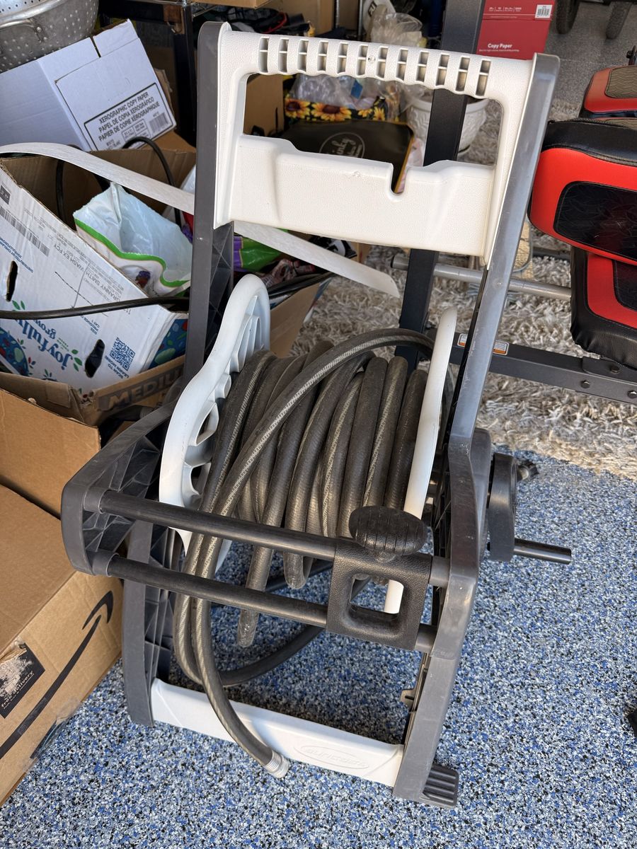 Hose Reel Cart with Hose - Portable & Durable Garden Solution