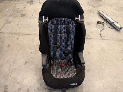 Cosco Car Seat - Black and Patterned Child Safety Seat