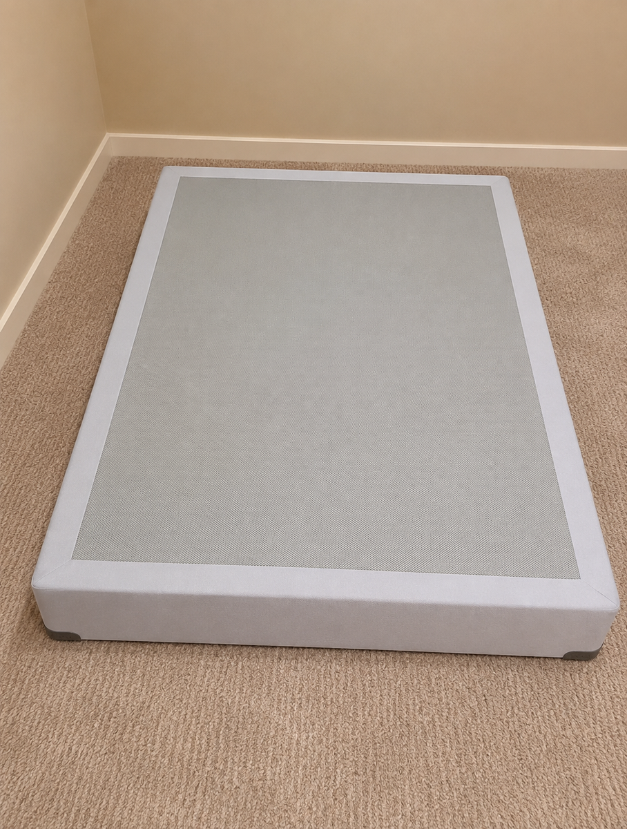 Full Size Box Spring Foundation - Light Gray