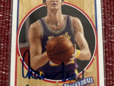 1991-92 Upper Deck Basketball Heroes Jerry West Autographed Card Hand Signed NBA Los Angeles Lakers