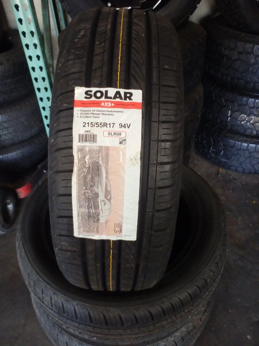 215/55R17 SOLAR 4XS SET OF NEW TIRES